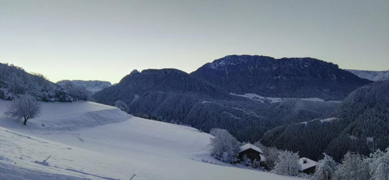 Alpine Chalet Aurora Dolomites Laion Luaran gambar